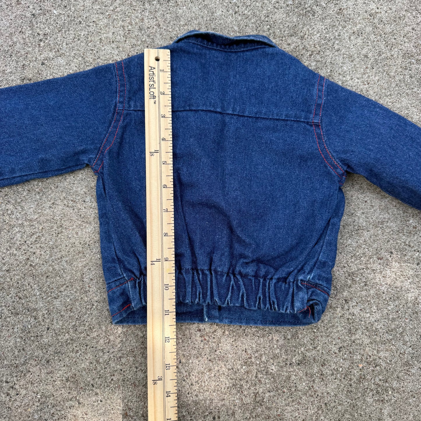 Vintage Park Bench Kids Flannel Lined Denim Jacket - 18 Months