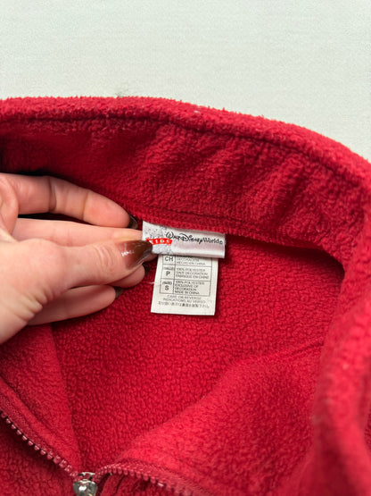 Y2K Walt Disney World Mickey Mouse Fleece Quarter Zip Sweatshirt - Youth Small