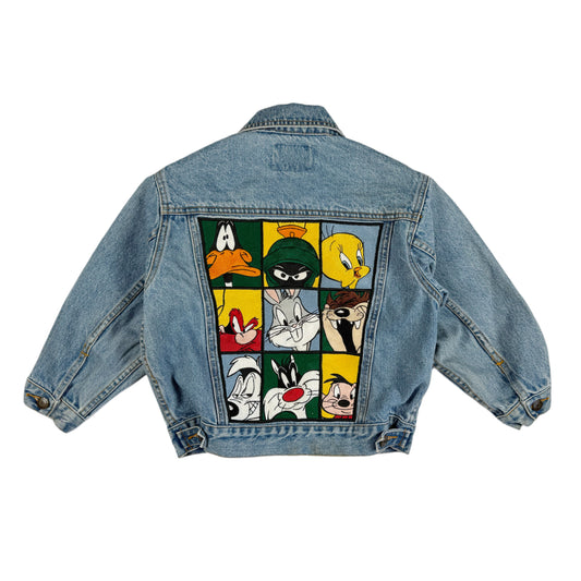 Vintage 1995 Looney Tunes Denim Jacket - Size 4/5T