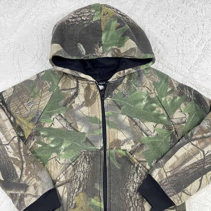 Vintage Jordan Lee Originals Real Tree Camo Zip Up Sweatshirt - 4/5T