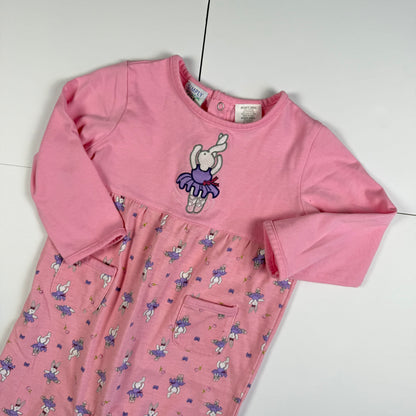 Vintage Simply Basic Ballerina Bunny Romper - 24 Months