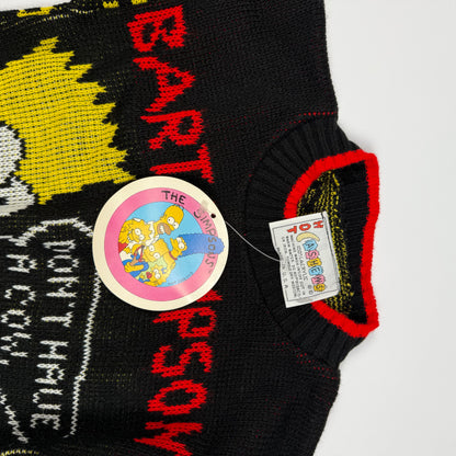 Vintage 1990 Simpsons Hot Cashew Sweater NWT - 4/5T