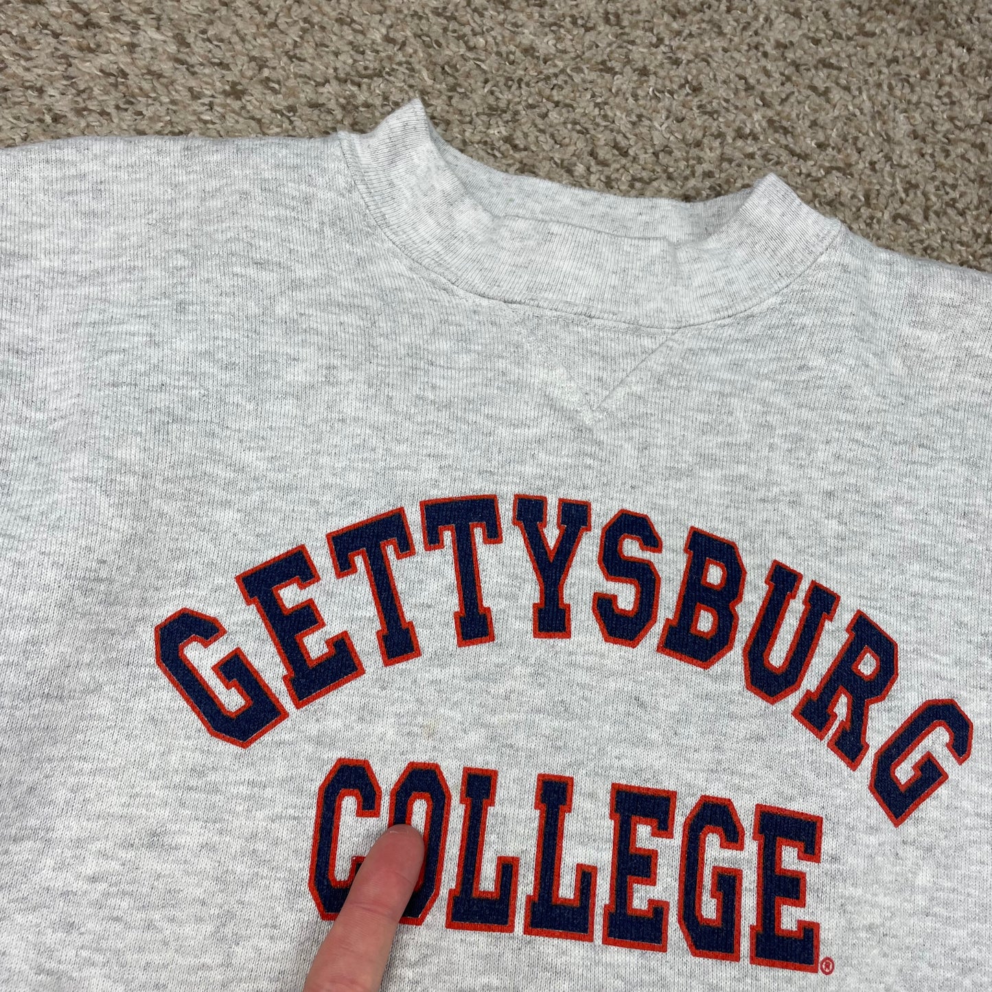 Vintage Gettysburg College Sweatshirt - Youth Medium