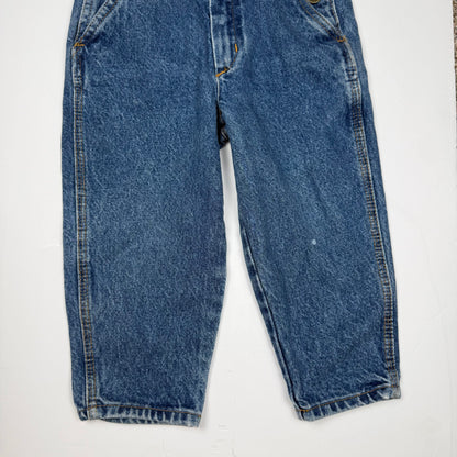 Vintage Flag Denim Overalls - 2T