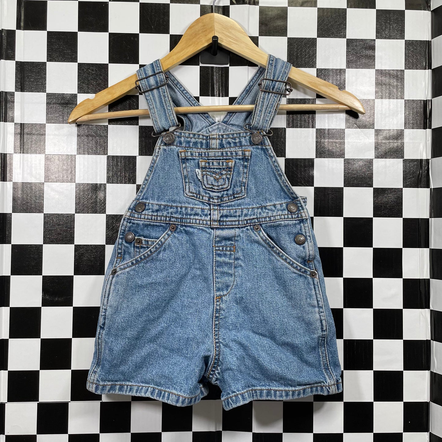 Vintage Y2K Levi's Denim Shortalls - 2T