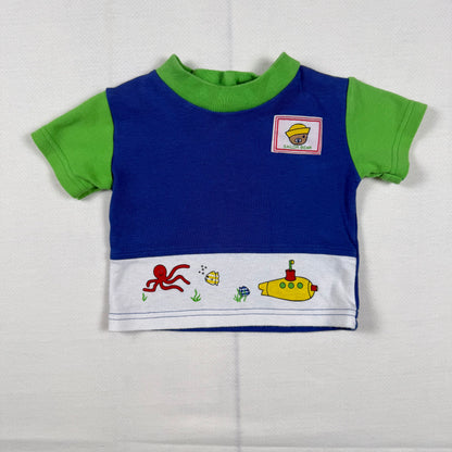 Vintage Peek-A-Boo Baby Ocean Two Piece Set - 6/9 Months