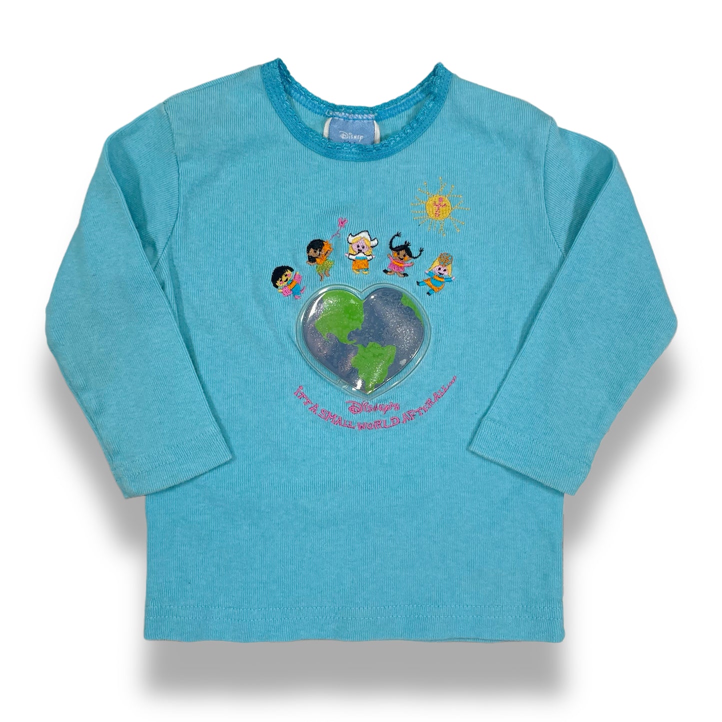 Y2K Disney Small World Long Sleeved Shirt - 12 Months