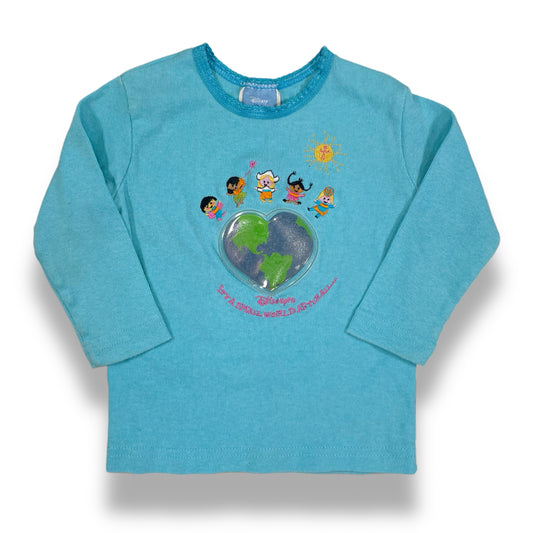 Y2K Disney Small World Long Sleeved Shirt - 12 Months