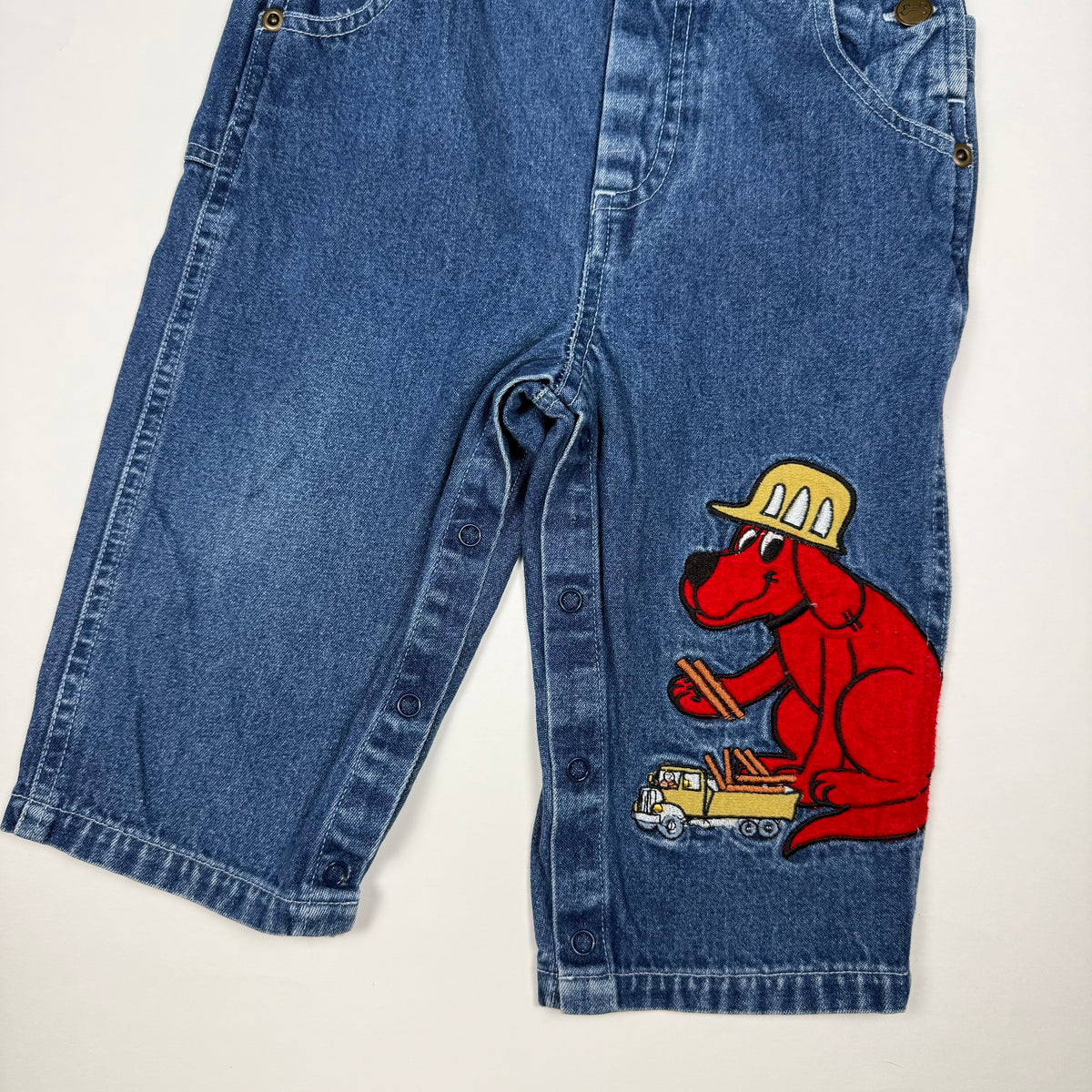 Vintage Y2K Clifford the Big Red Dog Overalls - 18 Months