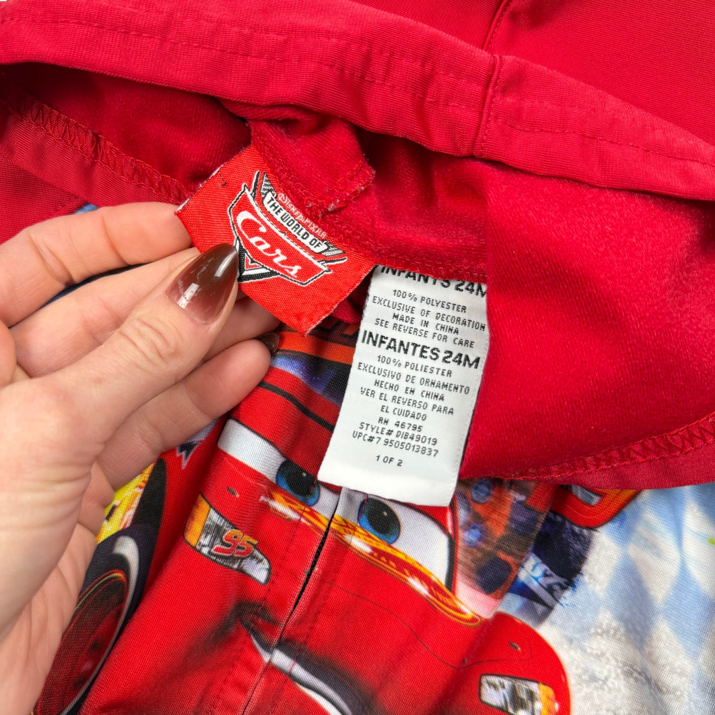 Y2K Cars Lightning McQueen Zip Up Sweatshirt - Baby 24 Months
