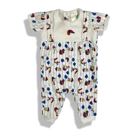 Vintage 1990's Baby Baseball Romper - 3/6 months
