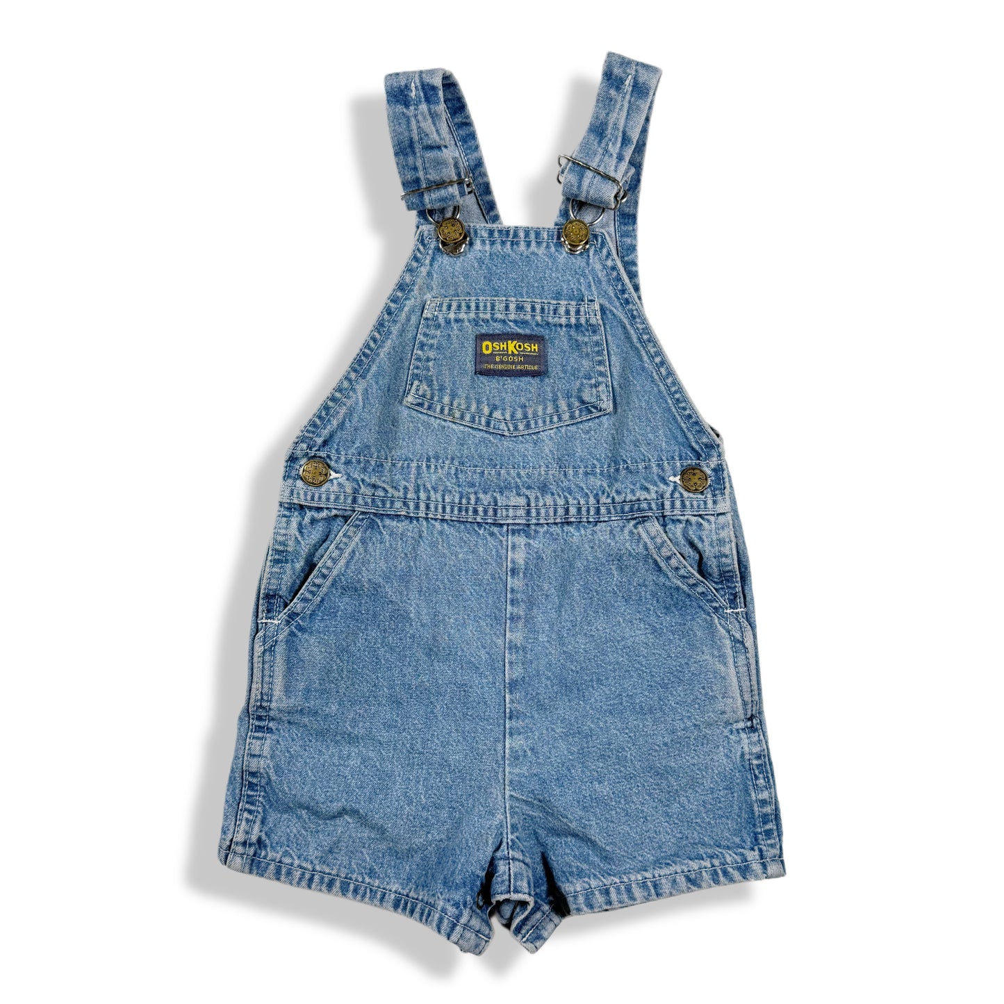 Vintage Oshkosh B'Gosh Light Wash Shortalls - 3T