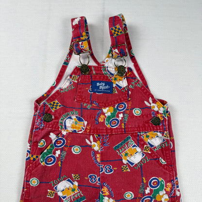 Vintage Oshkosh B'Gosh Racing Winner Overalls - 12 Months
