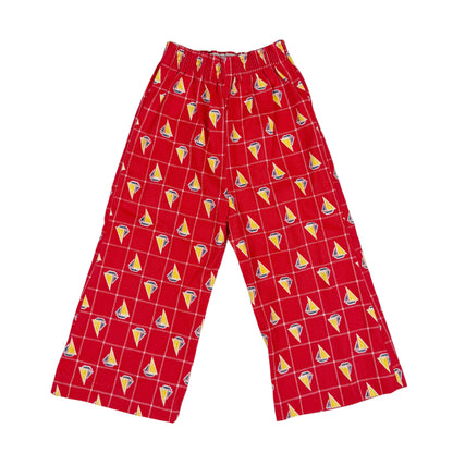 Vintage 1970's Sail Boat Bellbottom Pants - 2T Slim
