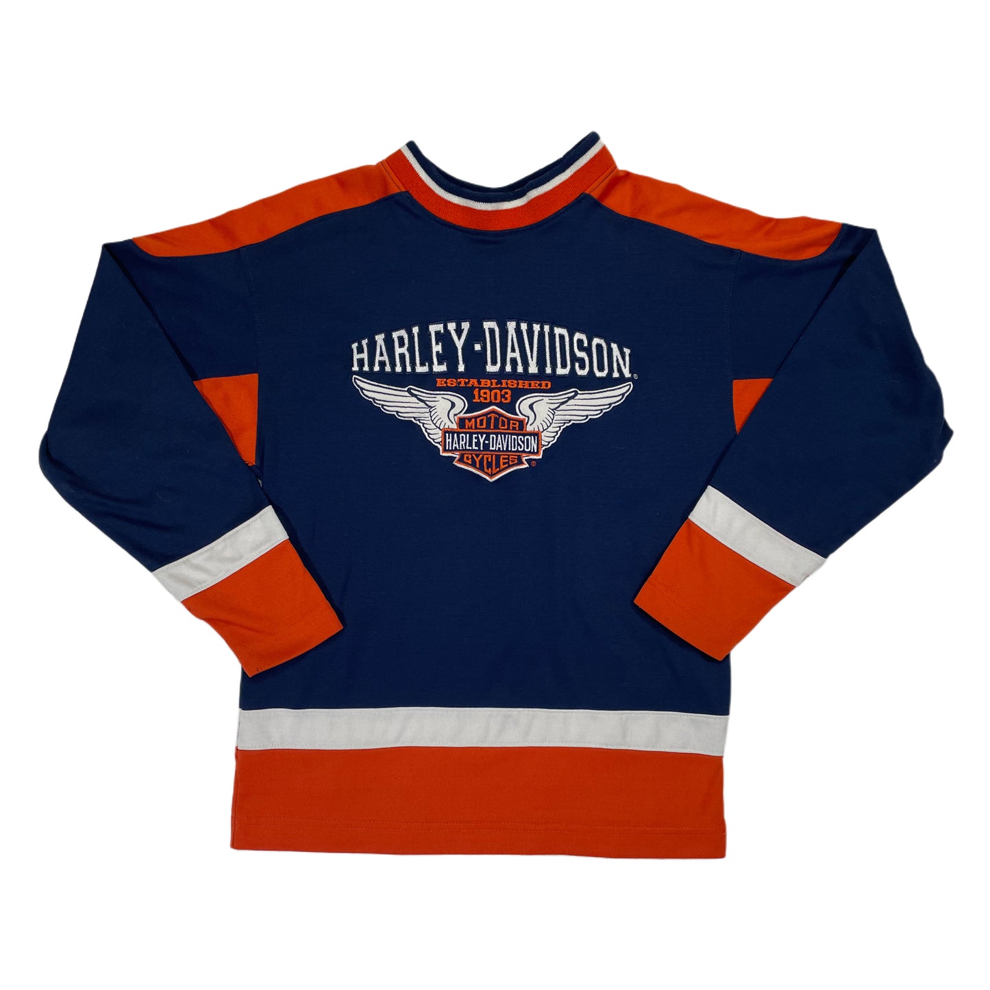 Y2K Harley Davidson Long Sleeved Shirt - Youth Medium