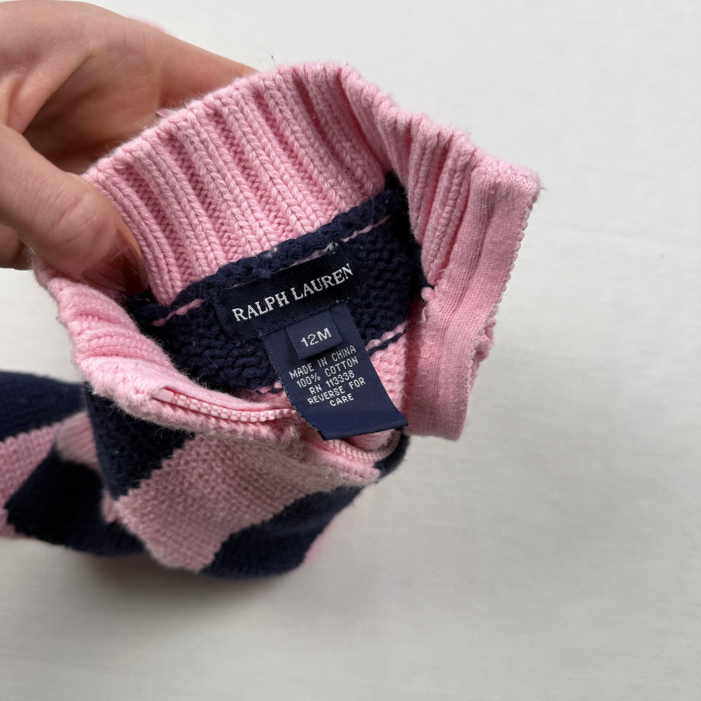 Y2K Ralph Lauren Knit Baby Sweater - 12 Months