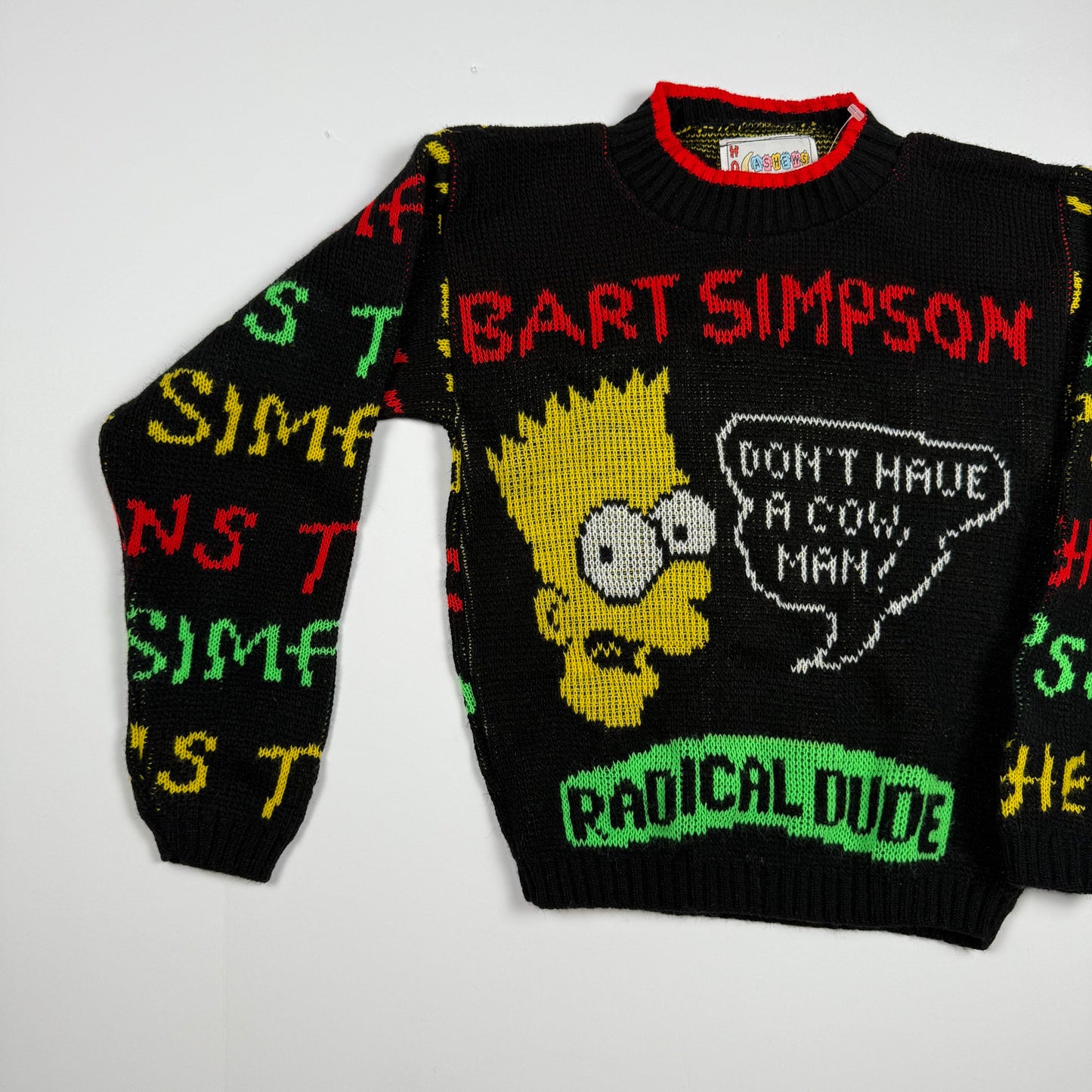 Vintage 1990 Simpsons Hot Cashew Sweater NWT - 4/5T