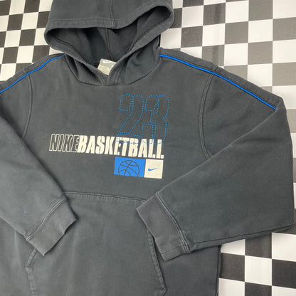 Y2K Nike Basbetball Hoodie Sweatshirt - Youth Small