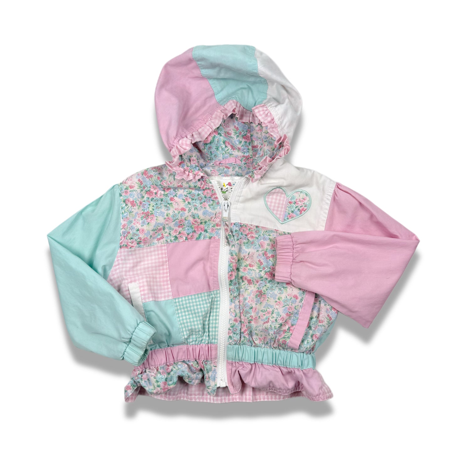 Vintage 1980's Floral Light Weight Jacket - 4T