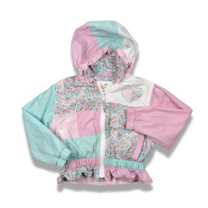 Vintage 1980's Floral Light Weight Jacket - 4T