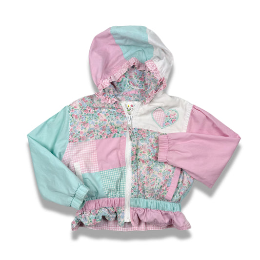 Vintage 1980's Floral Light Weight Jacket - 4T