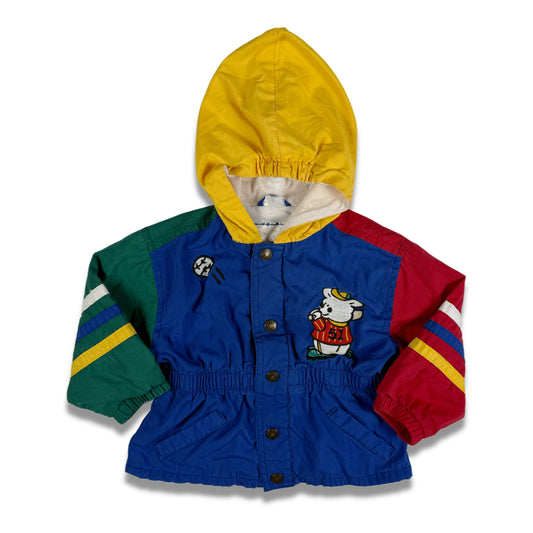 Vintage Color Block Baseball Jacket - 18 Months