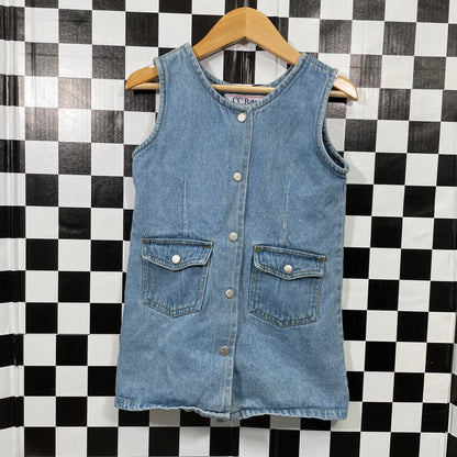 Vintage Light Wash Denim Dress - 4T