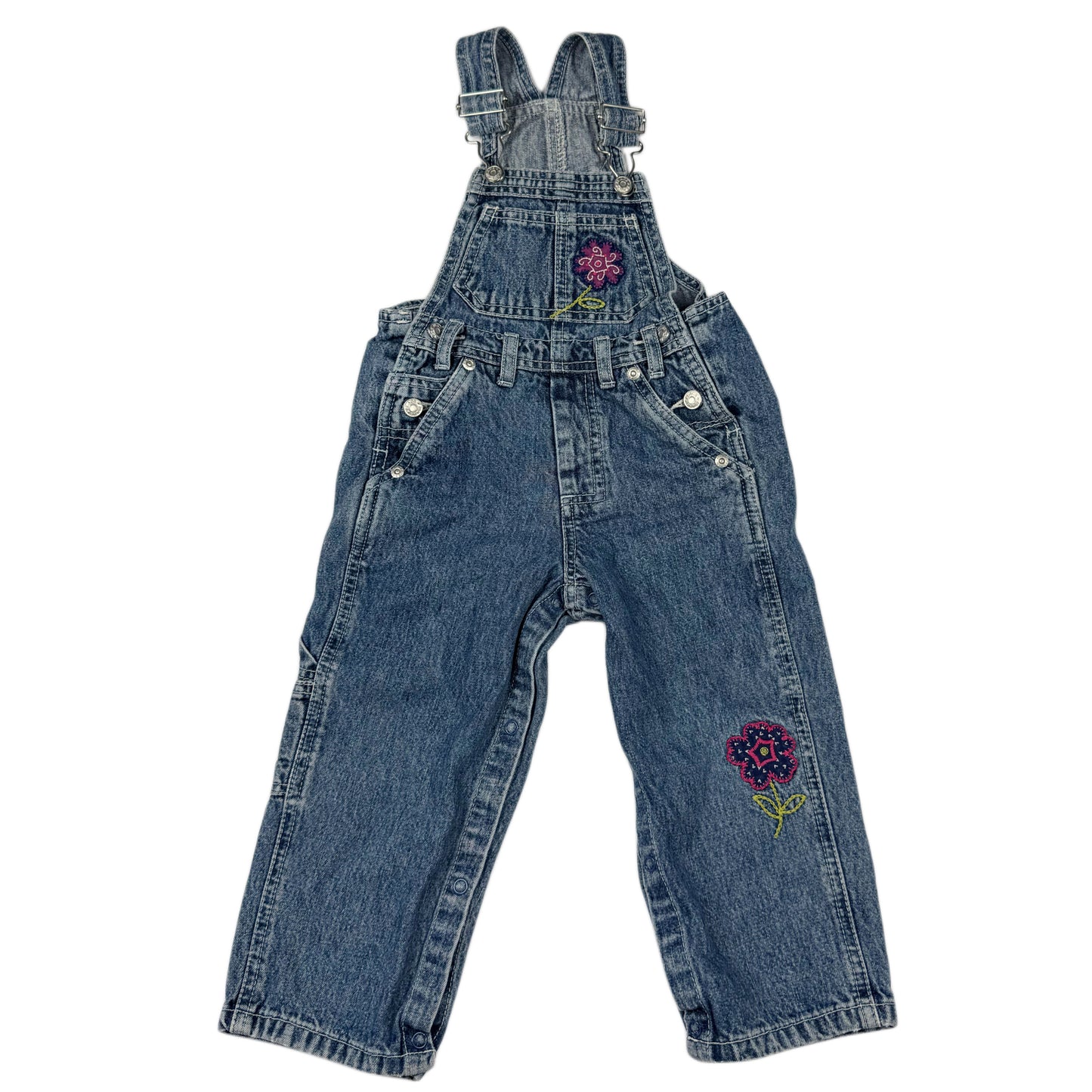 Y2K Children's Place Denim Floral Overalls - 24 Months