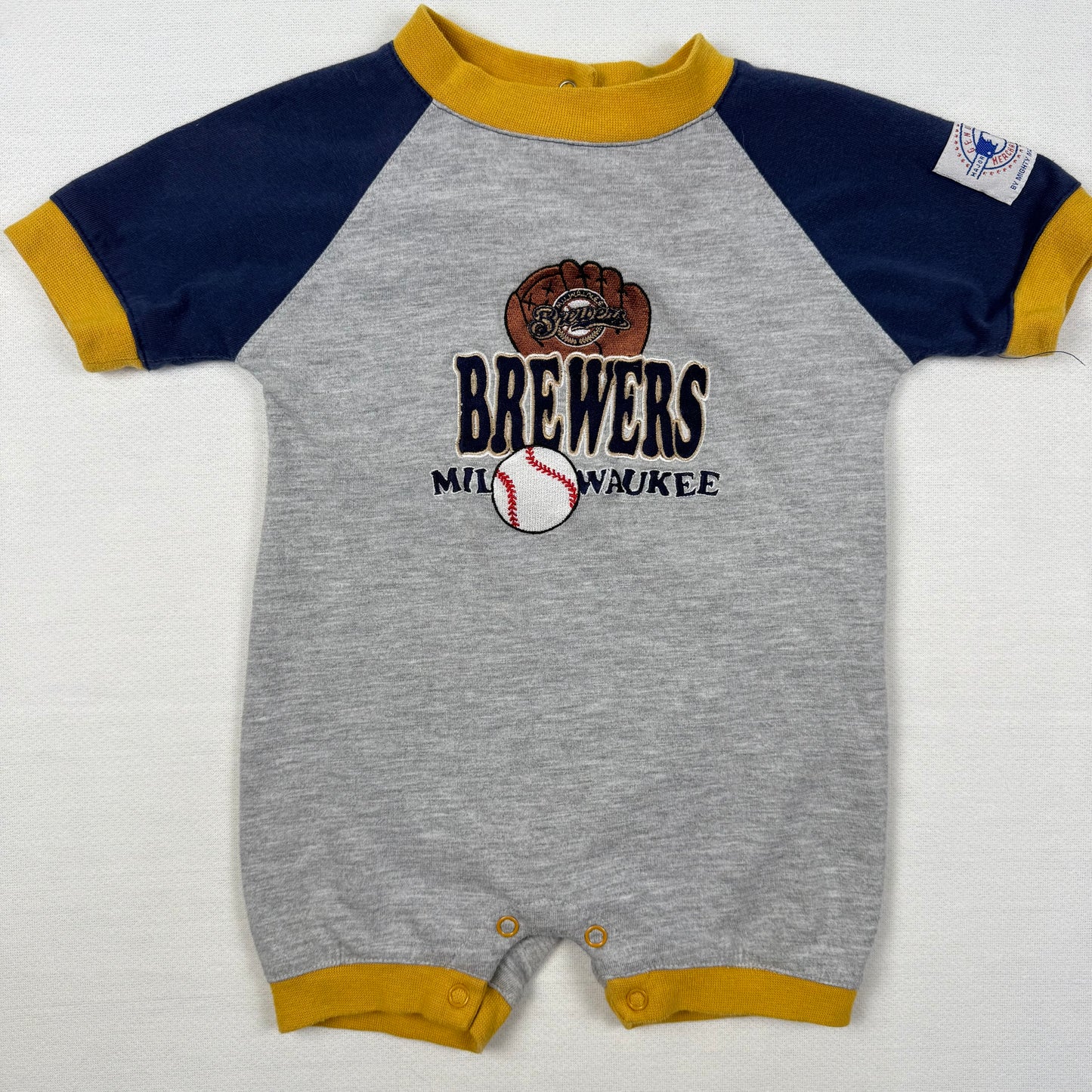 Vintage Milwaukee Brewers Baby Romper - Baby 6/9 Months