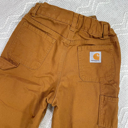 Modern Carhartt Tan Flannel Lined Pants - Youth Size 6