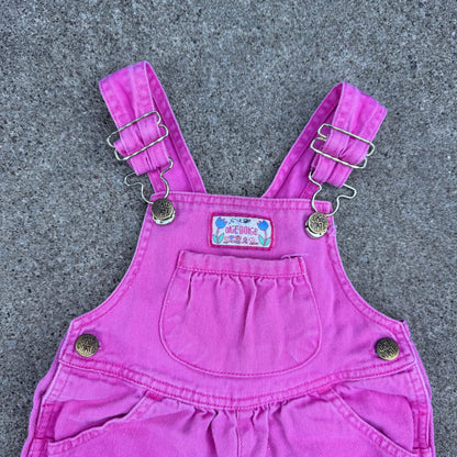 Vintage Okie-Dokie Pink Bubble Shortall Romper - 2T