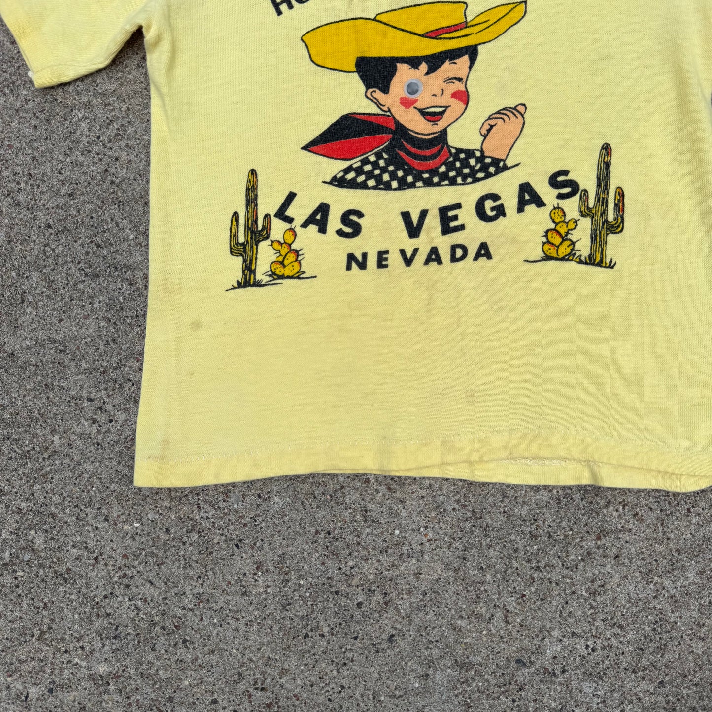 Vintage 1960's "Howdy Podner" Las Vegas T-Shirt - 2T