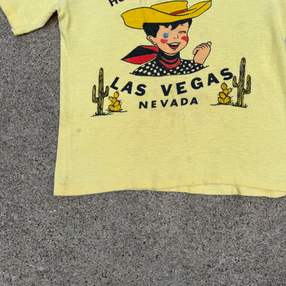 Vintage 1960's "Howdy Podner" Las Vegas T-Shirt - 2T