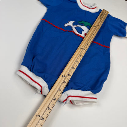 Vintage 1980's Health-Tex Whale Onesie - 18 Months
