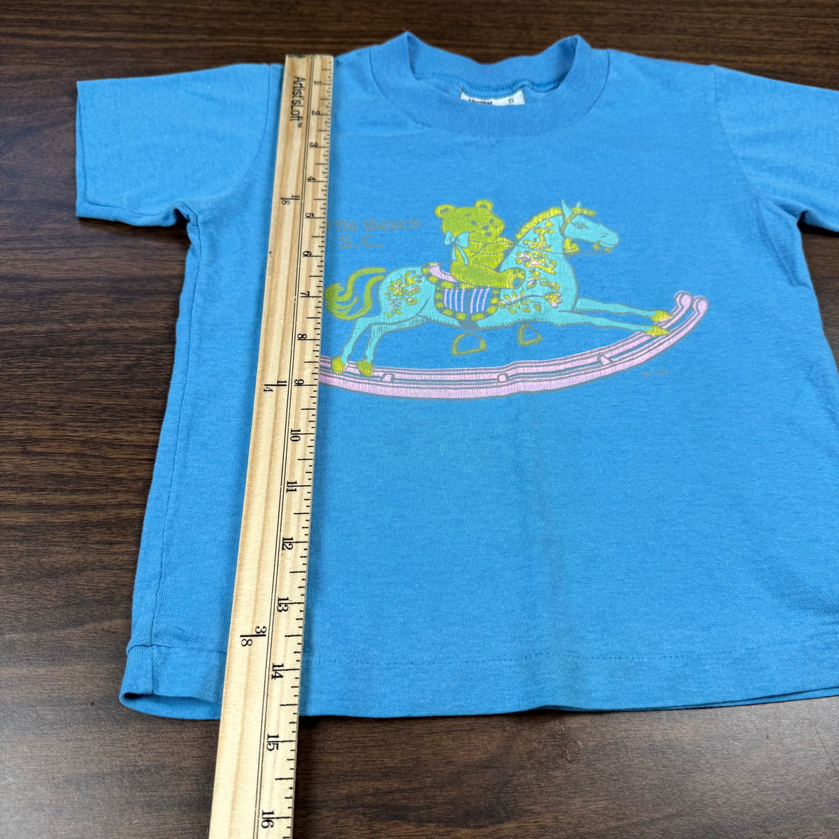 Vintage Myrtle Beach South Carolina Rocking Horse T-Shirt - 2T
