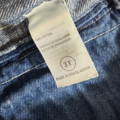 Vintage Harley Davidson Denim Shortalls - 3T