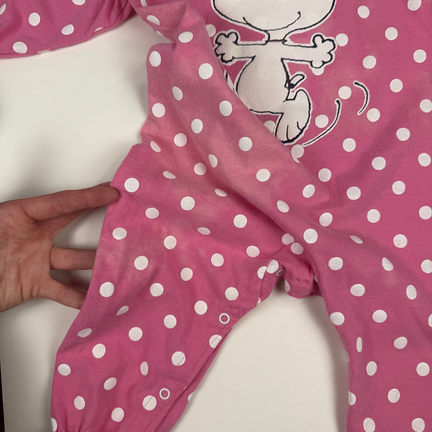 Vintage 1990's Snoopy Polka Dot Romper - 18 Months