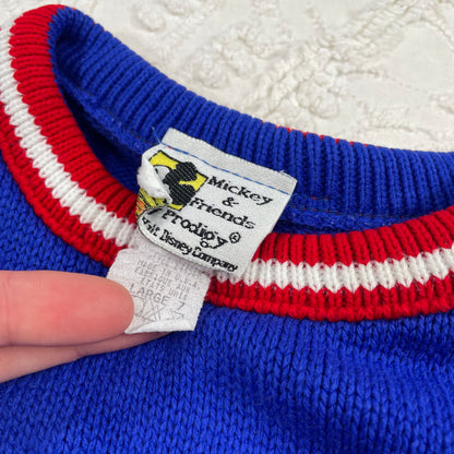 Vintage Mickey Football Knit Sweater - 5T