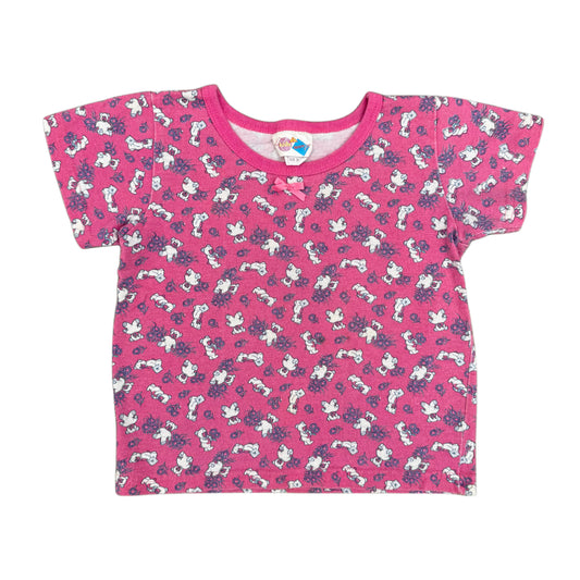 Vintage Teddy Bear Flower Shirt - 2/3T