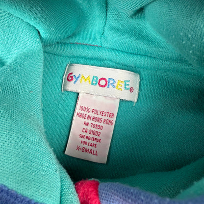 Vintage Gymboree Fleece Flower Jacket and Hat Set - Small