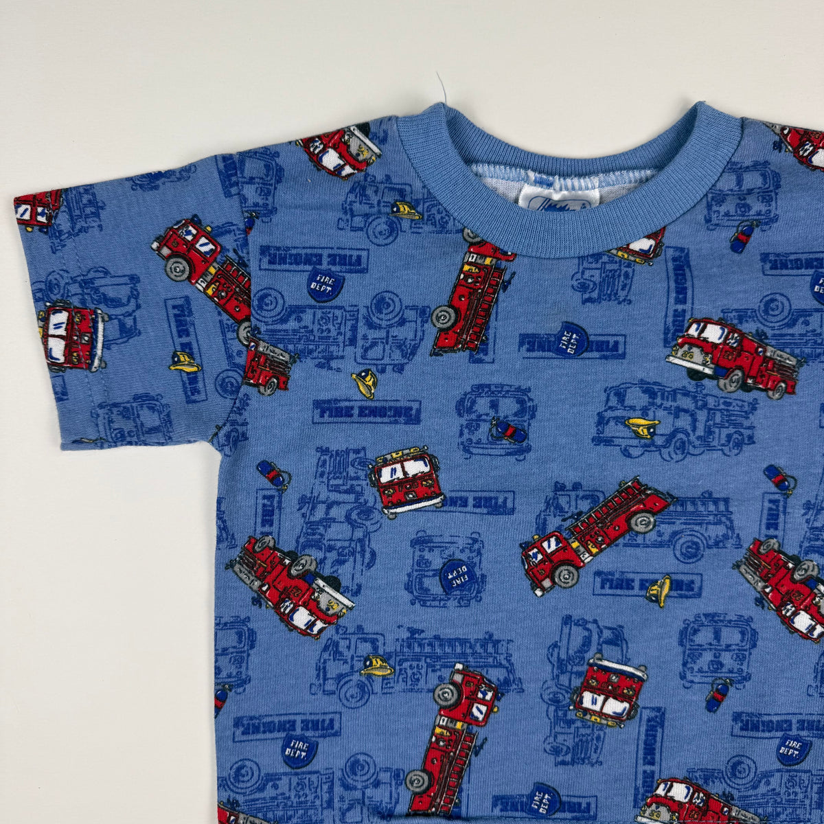 Vintage Fire Truck AOP T-Shirt - 12 Months