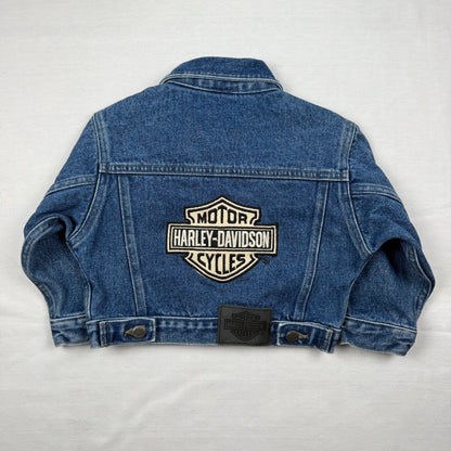 Vintage Y2K Harley Davidson Denim Jacket - Toddler 2T