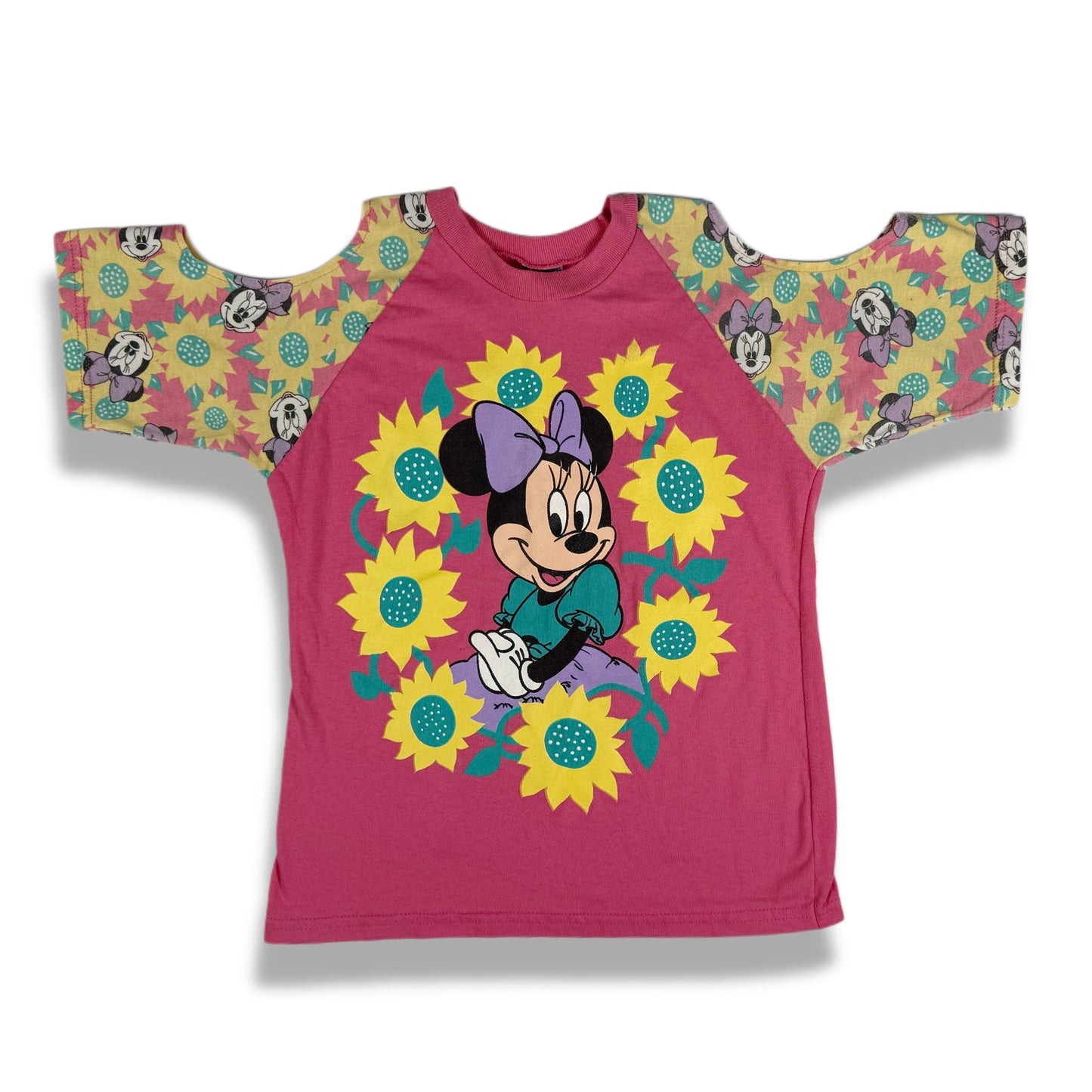 Vintage Minnie Mouse Sunflower Shirt - girls 7/8