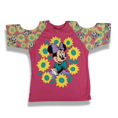 Vintage Minnie Mouse Sunflower Shirt - girls 7/8