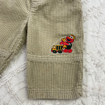 Y2K Elmo Construction Corduroy Pants - 12 Months