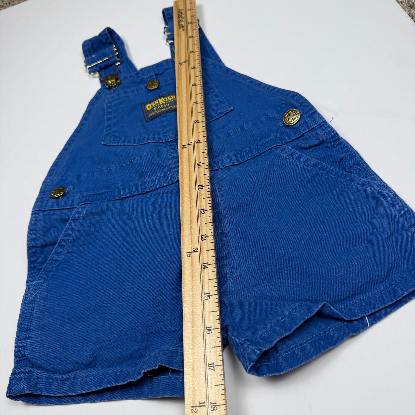 Vintage Oshkosh B'Gosh Blue Shortalls - 2T