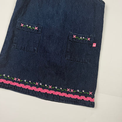 Y2K McKids Denim Floral Dress - 4T
