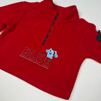 Vintage Y2K 2001 Blues Clues Fleece Zip Up Sweatshirt - 18 Months