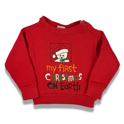 Vintage My First Christmas Sweatshirt - 12 Months