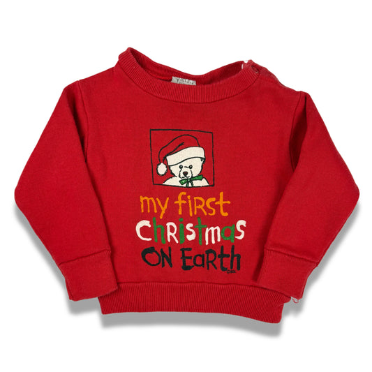 Vintage My First Christmas Sweatshirt - 12 Months